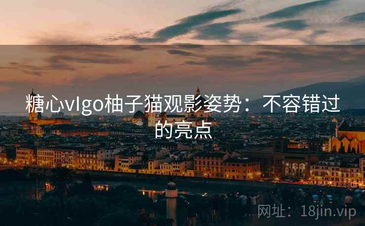 糖心vIgo柚子猫观影姿势:不容错过的亮点